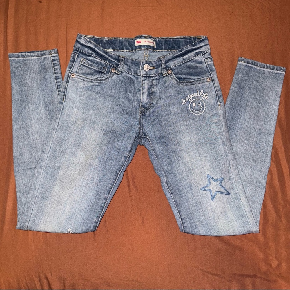 Levi's Girls Skinny Jeans with Embroidery